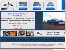 Tablet Screenshot of greatnorthauction.com